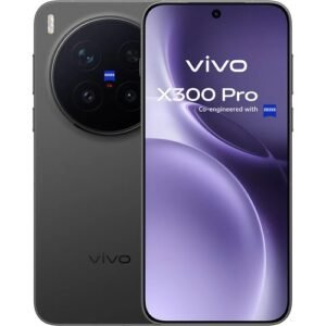 Vivo X300 Pro Phantom Black visto por detrás y por delante con cámara Zeiss y pantalla AMOLED 6,8 pulgadas